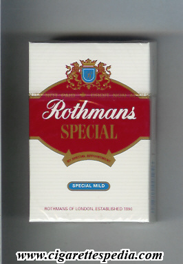 rothmans english version by special appointment special special mild ks 20 h canada