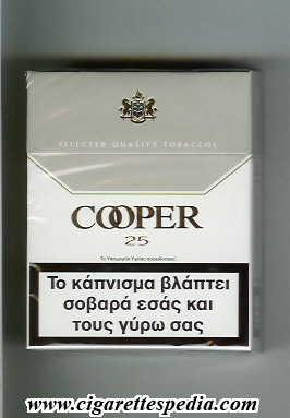 cooper design 1 select quality tobaccos ks 25 h white grey greece