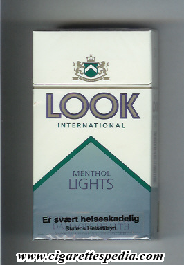 look characterictics from below international menthol lights l 20 h denmark
