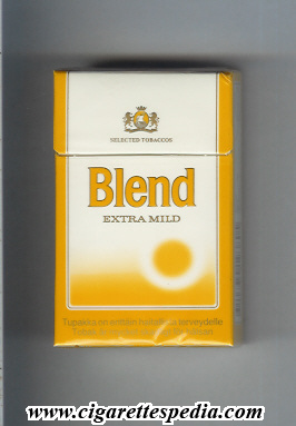 blend selected tobaccos extra mild ks 20 h finland and sweden