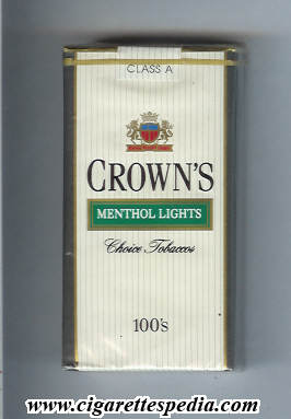 crown s menthol lights l 20 s usa