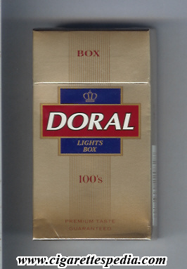 doral premium taste guaranteed lights l 20 h usa