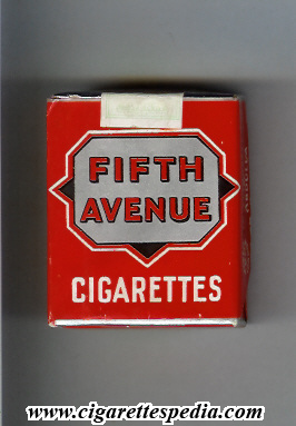 fifth avenu cigarettes s 20 s england