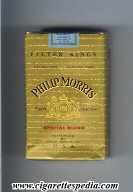 philip morris design 1 special blend ks 20 s gold usa