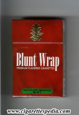 blunt wrap premium flavored cigarettes chocolate menthol mint ks 20 h uruguay