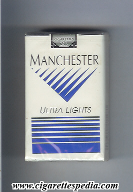manchester american version ultra lights ks 20 s usa