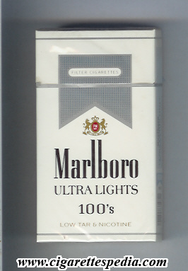 marlboro ultra lights l 20 h usa