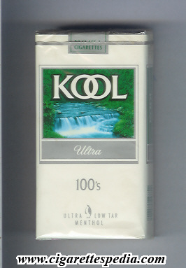 kool design 3 with waterfall ultra menthol l 20 s usa