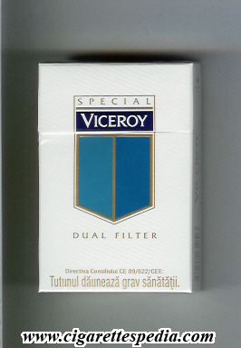 viceroy with flag in the middle special dual filter ks 20 h white blue roumania