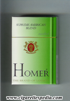 homer supreme american blend menthol ks 20 h china usa