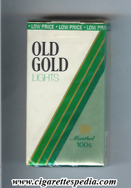 old gold design 2 black name lights menthol l 20 s usa