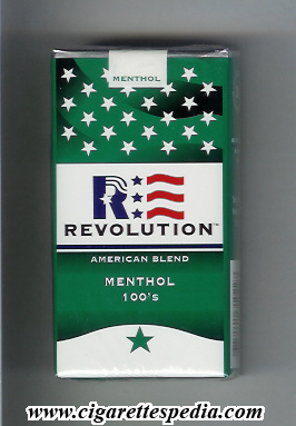 revolution menthol american blend l 20 s usa