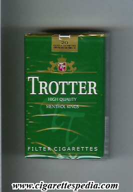 trotter high quality menthol ks 20 s usa brazil