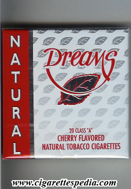 dreams natural cherry flavored ks 20 b usa belgium