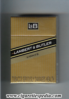 l b lambert butler with diagonal line lights ks 20 h england