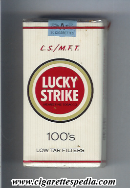 lucky strike l s m f t l 20 s white usa