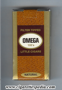 omega american version little cigars filter tipped natural l 20 s usa