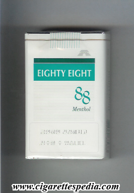88 eighty eight horizontal name menthol ks 20 s south korea