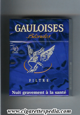 gauloises blondes collection design liberte toujours papillon filtre ks 30 h blue france