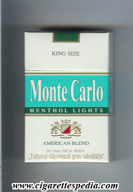 File:Monte carlo american version emblem from below menthol lights american blend ks 20 h roumania germany.jpg