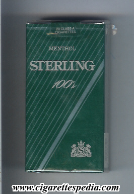 sterling american version menthol l 20 s usa