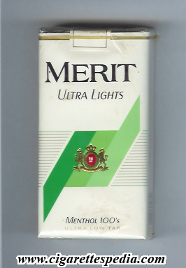 merit design 3 with lines ultra lights menthol l 20 s usa