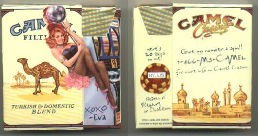 Camel Filters (Casino Showgirl Issue - Eva) side slide KS-20-H USA.jpg