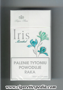 iris new design super slim menthol l 20 h poland