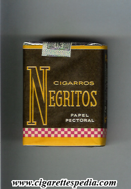 negritos cigarros papel pectoral s 20 s mexico