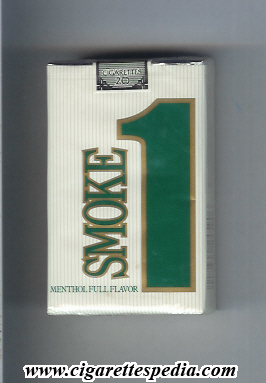 smoke 1 menthol full flavor ks 20 s usa
