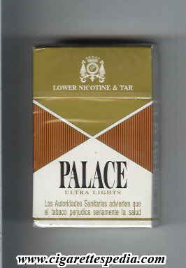 palace spanish version ultra lights lower nicotine tar ks 20 h spain