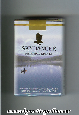 skydanser design 2 with a boad menthol lights ks 20 s usa