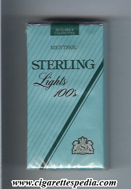 sterling american version lights menthol l 20 s usa