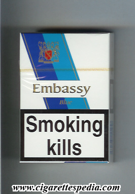 embassy english version with diagonal stripes blue ks 20 h england