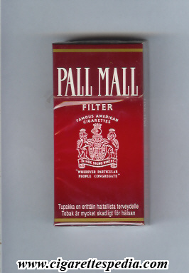 pall mall american version famous american cigarettes filter ks 10 h finland usa