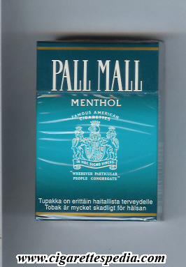 pall mall american version famous american cigarettes menthol ks 20 h finland usa