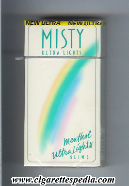 misty ultra lights menthol ultra lights l 20 h usa