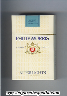 philip morris design 6 super lights ks 20 h usa