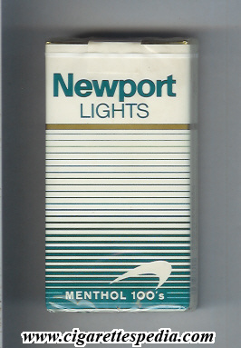 newport lights menthol white green l 20 s usa