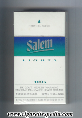 salem with line lights menthol fresh l 20 h usa