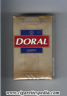 doral premium taste guaranteed lights ks 20 s usa
