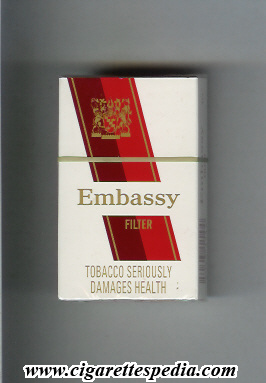 embassy english version with diagonal stripes filter s 10 h england