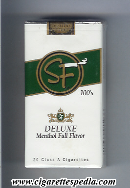 sf american version deluxe menthol full flavor l 20 s usa