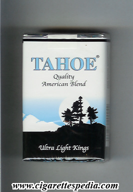 tahoe quality american blend ultra light ks 20 s usa