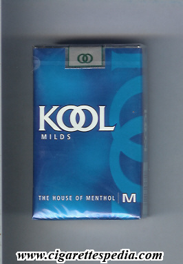 kool design 2 the house of menthol milds ks 20 s usa