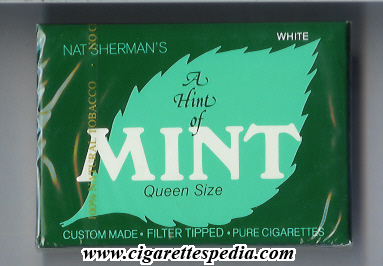 nat sherman s a hint of mint white s 20 b usa