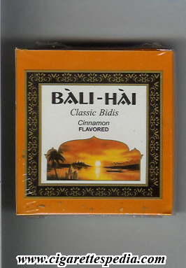 bali hai classic bidis cinnamon flavored ks 20 b india