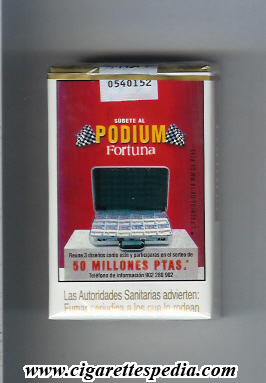 fortuna spanish version collection design podium 50 millones ptas ks 20 s spain