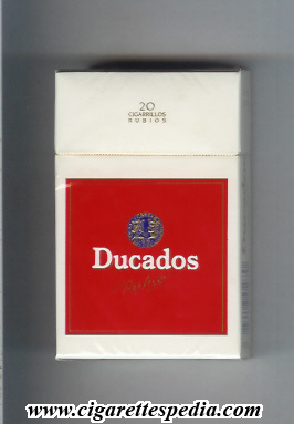 ducados rubios ks 20 h white red spain