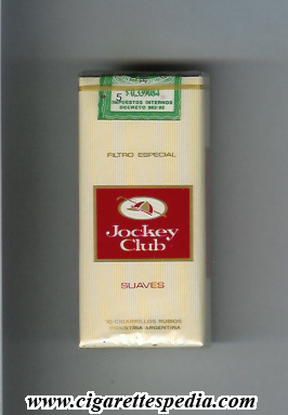 jockey club argentine version suaves filtro especial ks 10 s yellow red argentina